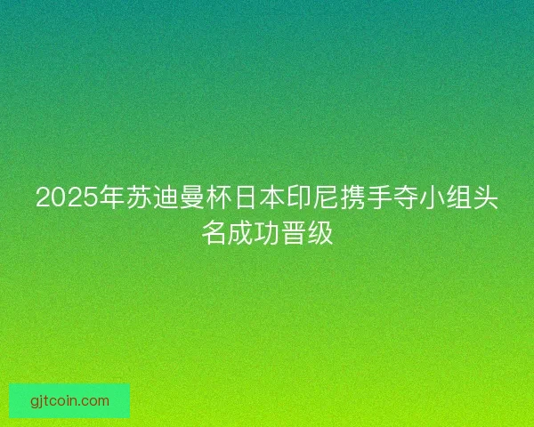 2025年苏迪曼杯日本印尼携手夺小组头名成功晋级 2025年苏迪曼杯日本印尼携手夺小组头名成功晋级